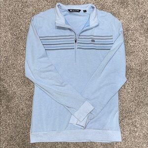 Travis Mathew Sky Blue Zip-Up Sweater